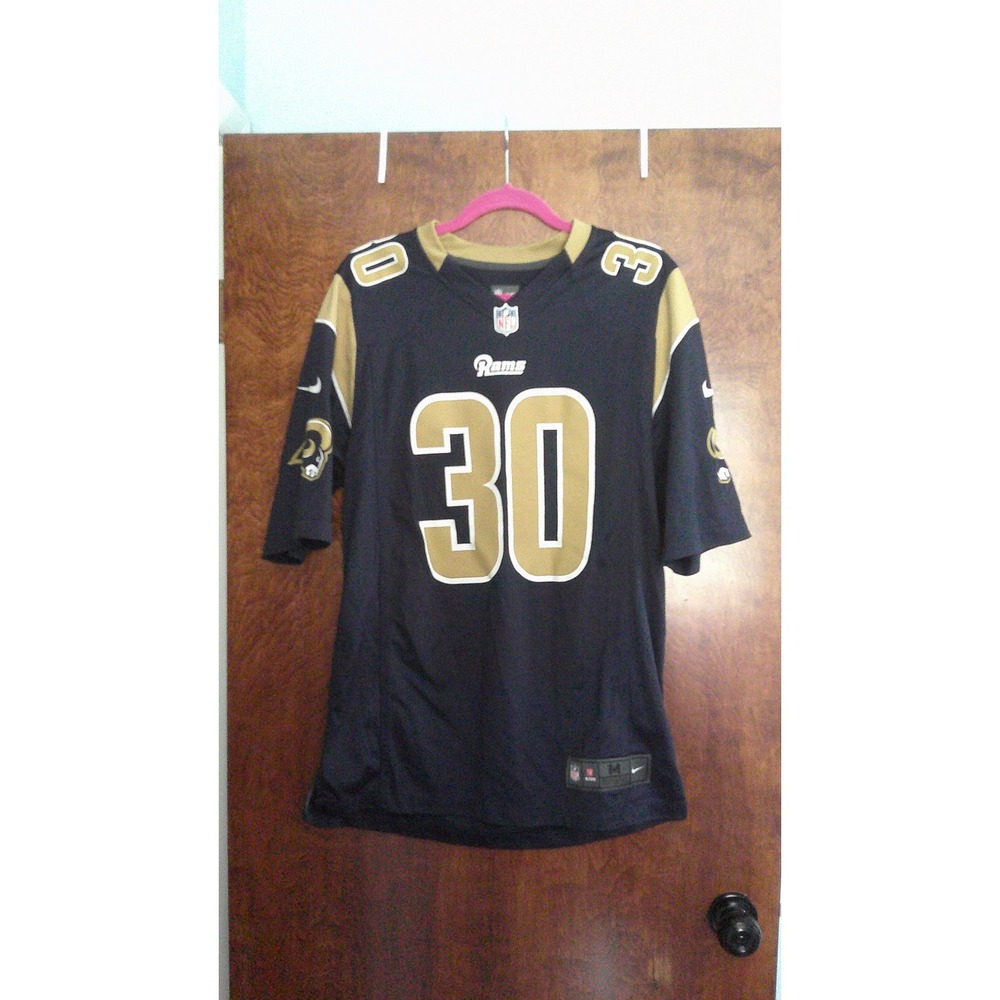 Nike NFL Jersey Mens Medium Navy Todd Gurley II LA Rams 30 On Field